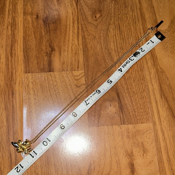 Authentic Burberry Gold and Silver Teddy Bear Airplane ✈️ Necklace - Picture 7 of 14